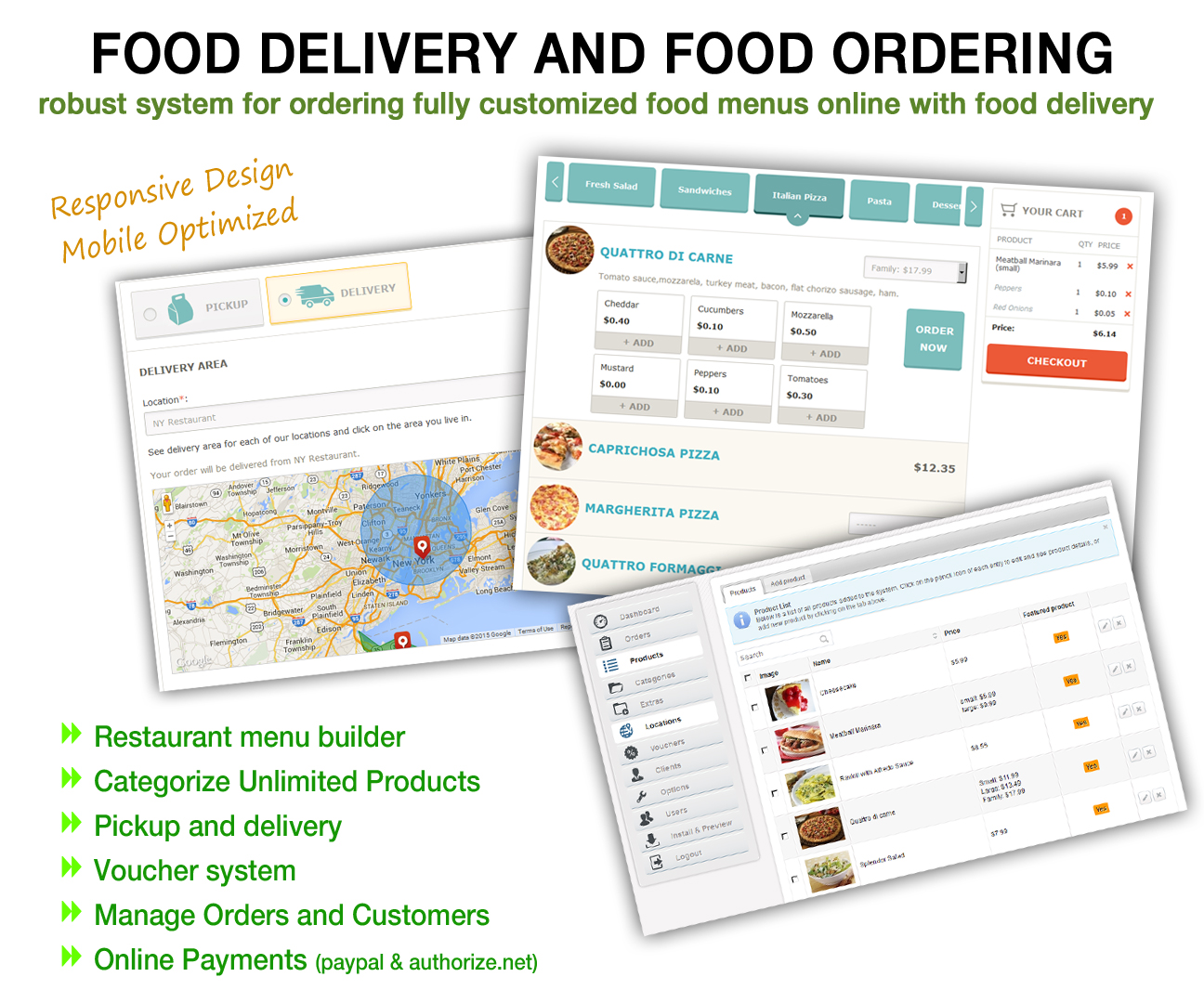 Online Food Menu Ordering and Food Delivery System